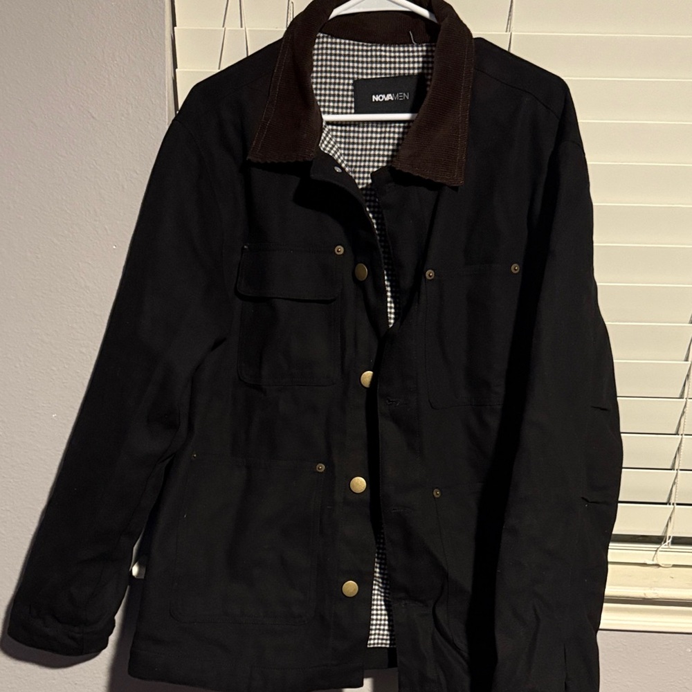 Fashion Nova Black Chore Jacket